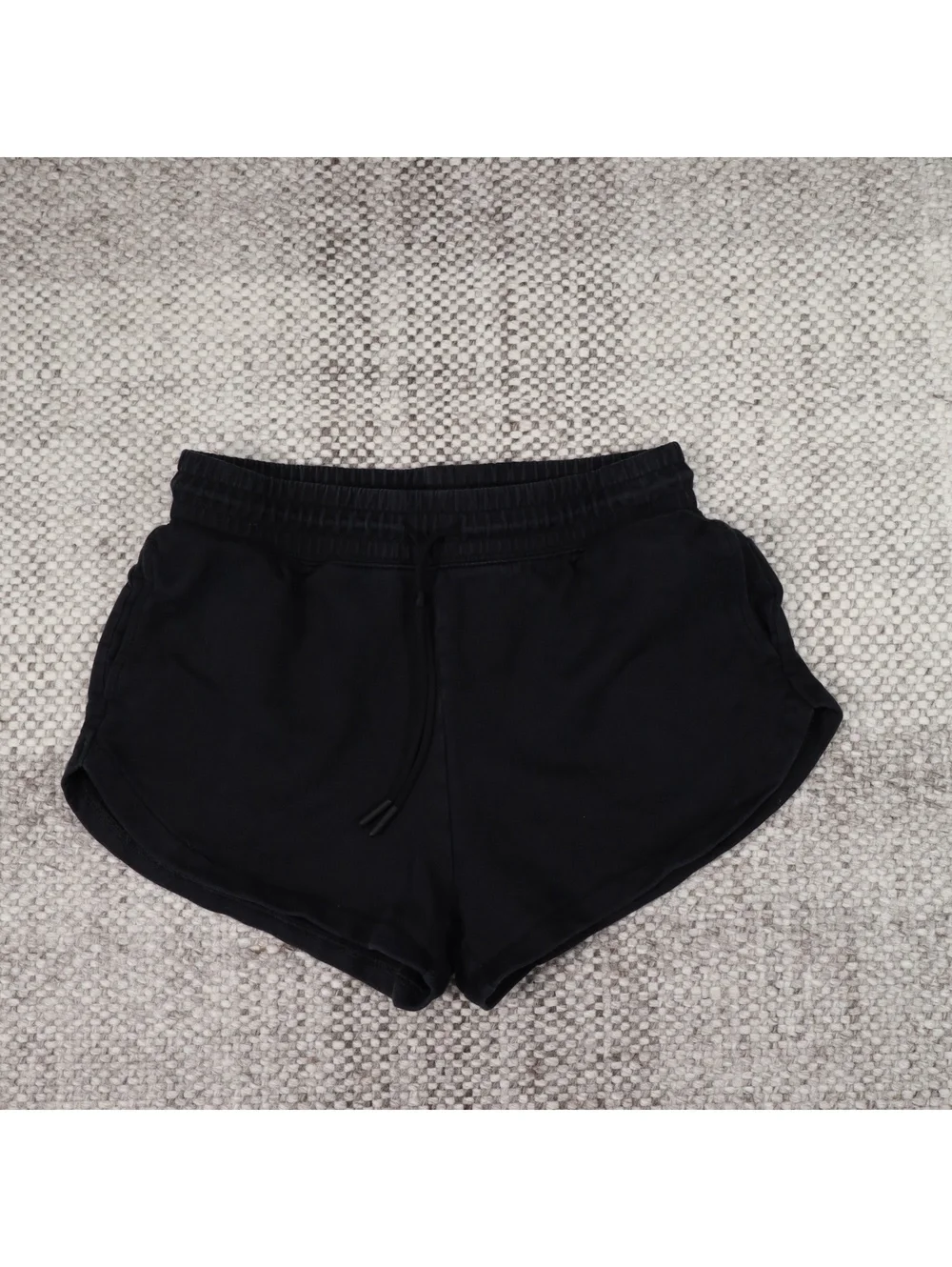 Gymshark Fitness Black Sweat Shorts Womens XS Drawstring Lounge Athletic